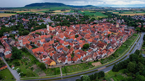 istock Aerial view around the city Mainbernheim 2236639462