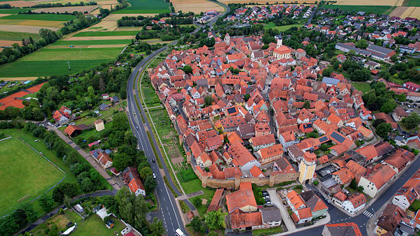 istock Aerial view around the city Mainbernheim 2236639512