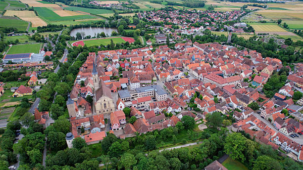 istock Aerial view around the city Iphofen 2236639687