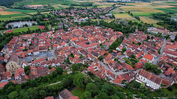 istock Aerial view around the city Iphofen 2236639823