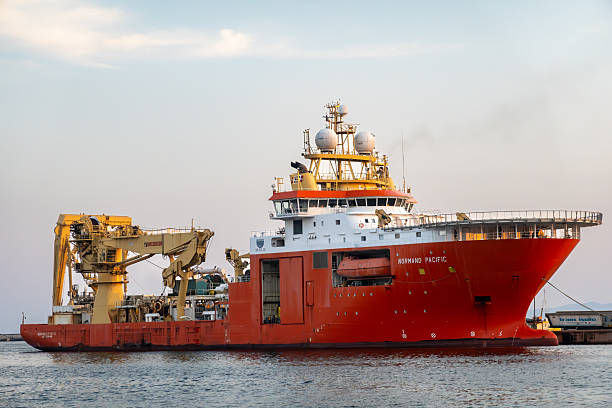Cagliari, Sardinia, Italy Aug 13, 2025 The Norwegian-flagged Norman pacific Supply ship in the Cagliari port.