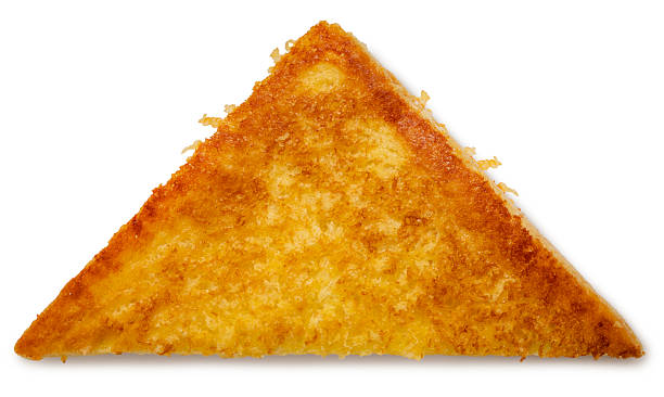 istock Crispy cheese bread topped with Parmesan isolated on white background, Cheese Toast bread on White Background With clipping path. 2236658201