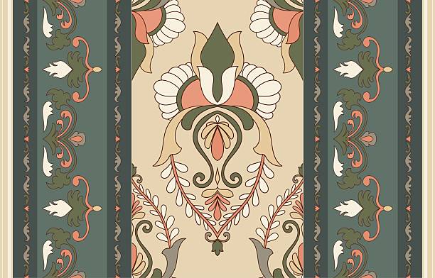 istock Vintage antique floral pattern, Art Nouveau lines, antique floral frame pattern for wallpaper. 2236659995