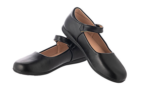 istock Elegant Leather girls school shoes with Strap Design for Versatile Use 2236661870