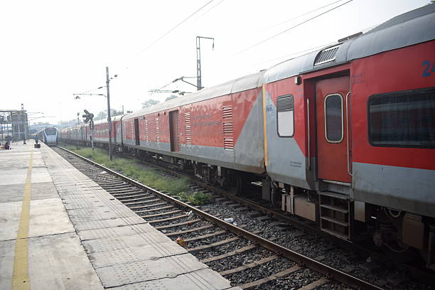 istock Amritsar, India, Aug 15 2025 - Indian railway train at Amritsar railway station platform during morning time, Colourful train at Amritsar, Punjab railway station 2236664759