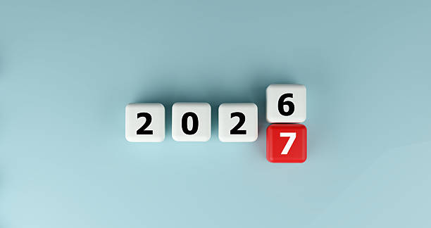istock 3D White and Red Cubes Transition from 2026 to 2027 Symbolizing Change and New Beginnings 2236664872
