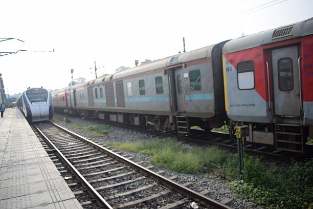 istock Amritsar, India, Aug 15 2025 - Indian railway train at Amritsar railway station platform during morning time, Colourful train at Amritsar, Punjab railway station 2236664908