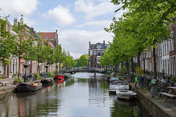 istock A tranquil canal in Leiden, the Netherlands. 2236665315