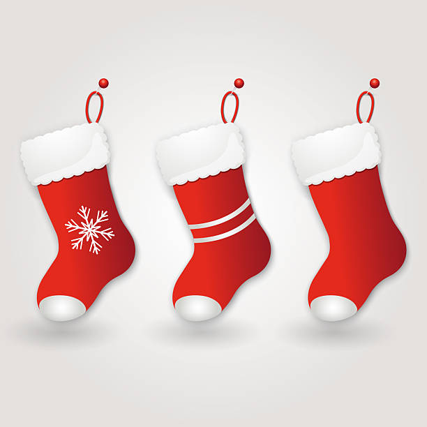 istock Set of red Christmas boots for gifts 2236670212