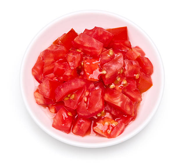 istock sliced fresh tomato on white plate isolated on white background. clipping path 2236670264
