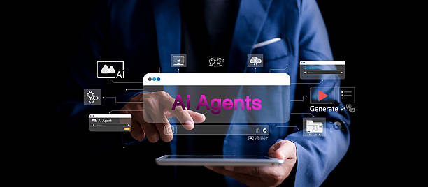 istock Business person using tablet with virtual AI agents interface overlay. Concept of artificial intelligence, automation, machine learning, chatbot, and digital transformation. 2236679940