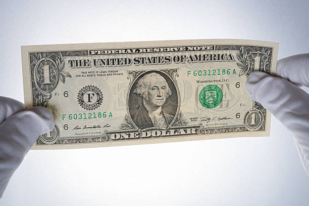 Money laundering. Dollar bills fall into the washing machine.