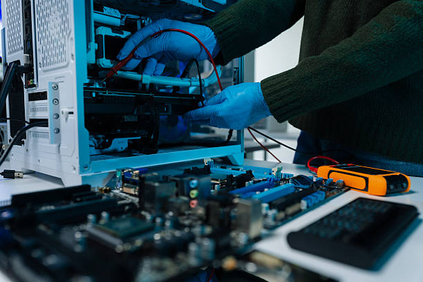 istock Repairing and upgrade mobile phone, electronic, computer hardware and technology concept. 2236681924