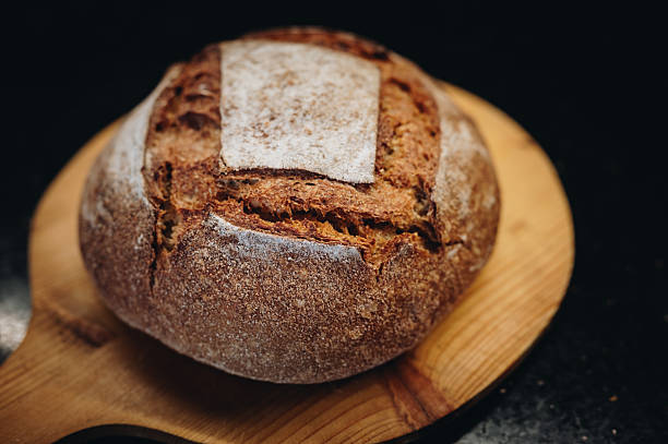 istock Round loaf of freshly backed sourdough bread 2236684906