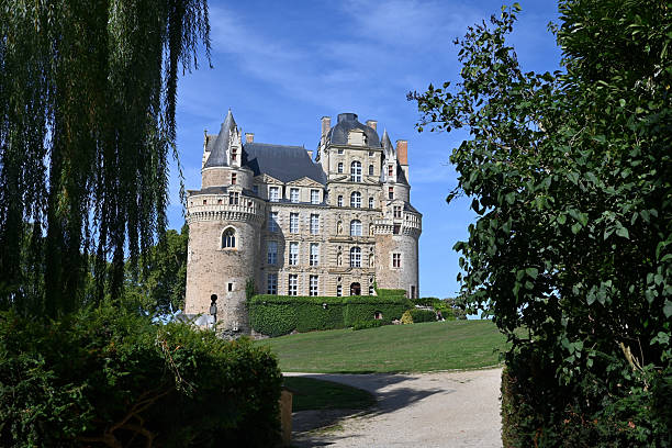 Lussan in the Gard, Occitanie. May 22, 2015.The castle of Lussan located at the entrance of the upper town of Lussan was the residence of the lords of Lussan, a village north of the French department of Gard. It is classified as a historical monument in 1985.