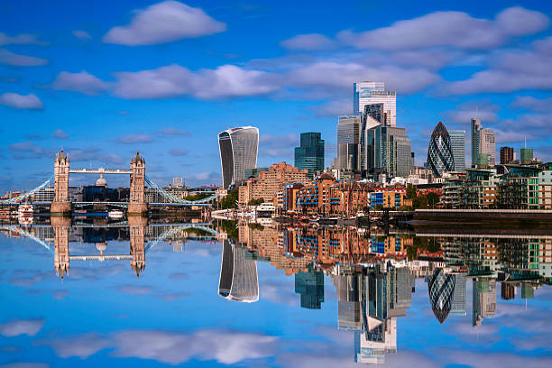 istock London City skyline reflected on the River Thames 2236688004