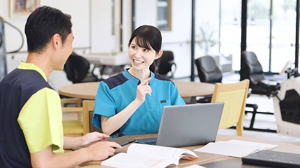 istock Asian caregivers having a meeting 2236690419