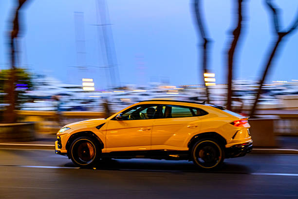 Bright yellow car