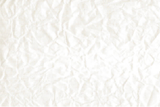 istock White crumpled paper background with a textured, wrinkled style. Crumpled ecru craft paper texture. Vector. Retro grunge vintage paper texture background. Old papyrus 2236697151