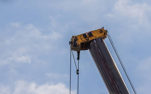 istock Part of a crane on construction site 2236697319