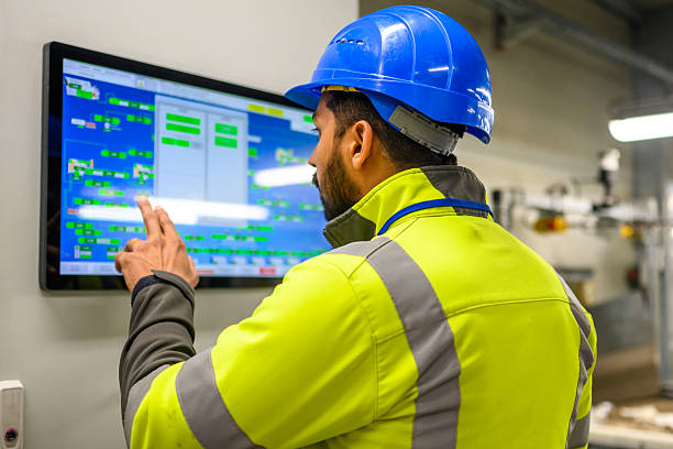 istock Indian Technician Monitoring Systems at Recycling Facility 2236722458