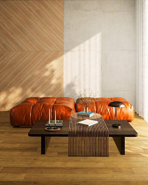 istock Large luxury modern bright interiors Living room mockup illustration 3D rendering image 2236728115