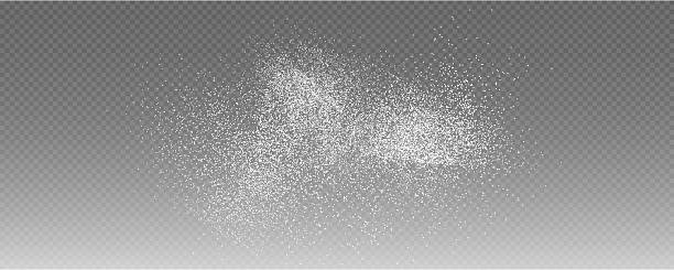 istock Powder, talc. Flour, sugar and salt texture isolated on transparent background. Dust, spices and seasonings effect, vector. 2236731768