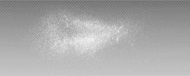 istock Powder, talc. Flour, sugar and salt texture isolated on transparent background. Dust, spices and seasonings effect, vector. 2236731790