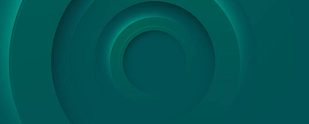 istock Abstract blue and green background with glowing circles and swirl design pattern 2236732208