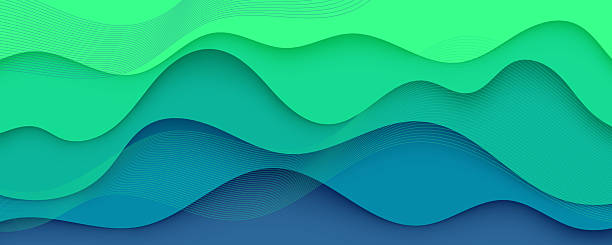 istock Abstract blue background with wave design vector illustration for wallpaper or banner template 2236732238