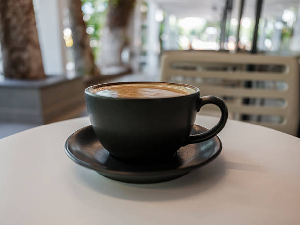 istock Freshly prepared latte coffee enjoyed in a cozy morning cafe 2236736196