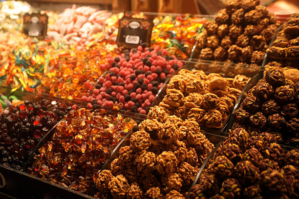 istock Turkish traditional sweets are on sale 2236739005
