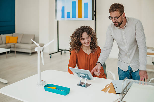 istock Young professionals collaborate in a bright startup office on innovative projects and technology solutions 2236739345