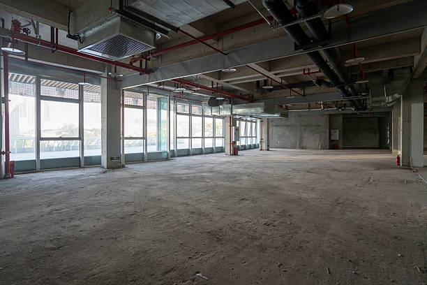 istock Undecorated interior space of office building 2236740345