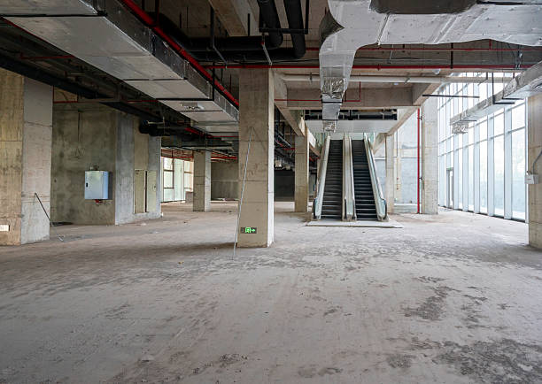 istock Undecorated interior space of office building 2236744449