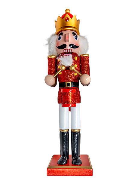 istock Nutcracker drum major in uniform wooden figurine 2236752029