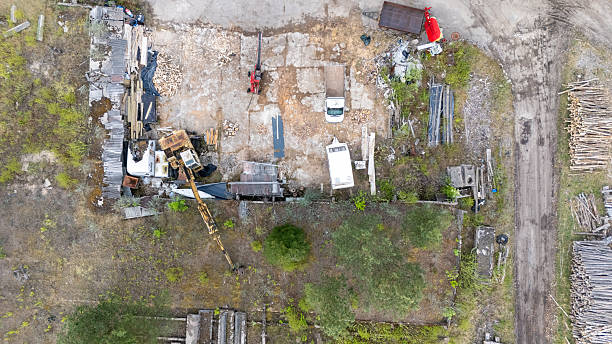 istock Aerial View of Construction Site with Machinery 2236752116