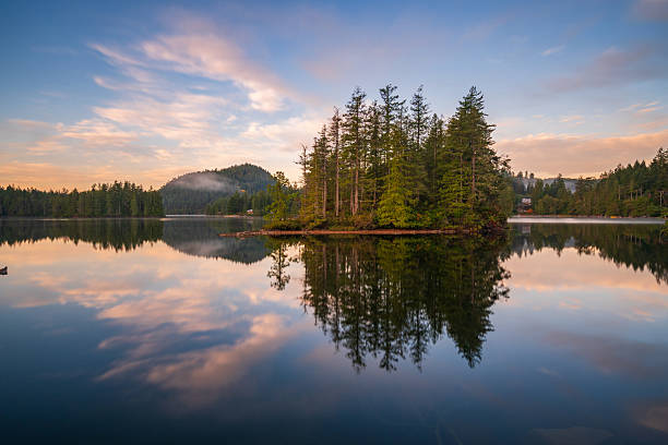 Garden Bay Lake on the Sunshine Coast of British Columbia.