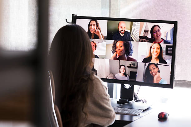 istock Video Conference Meeting: Diverse Team Collaboration Online 2236762170
