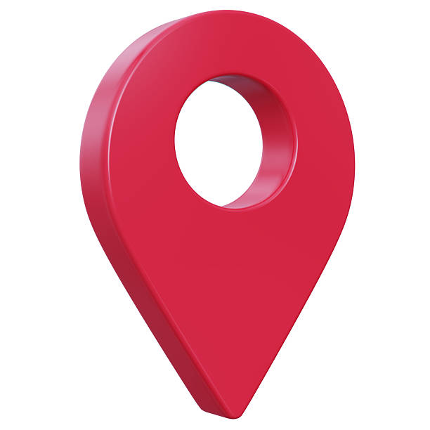 istock 3D Red Pointer Icon, Location symbol isolated on white background, Gps, travel, navigation, place position concept, 3d illustration 2236765128