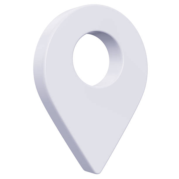 istock 3D White Pointer Icon, Location symbol isolated on white background, Gps, travel, navigation, place position concept, 3d illustration 2236765220