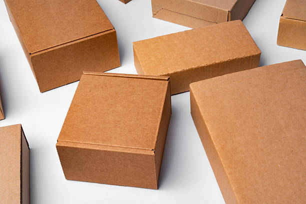 istock Lot of cardboard boxes on white background 2236771159