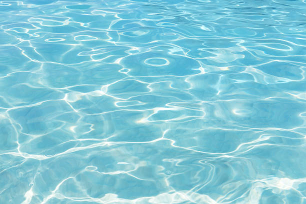 istock Defocus blurred turquoise colored water surface texture. Blue water with ripples on the surface. 2236771354