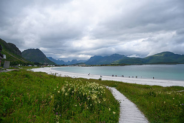 Ramberg Beach near Ramberg, Lofoten, Norway.