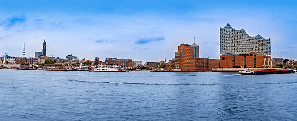 istock Hamburg skyline with Elbphilharmonie from harbor view 2236792557