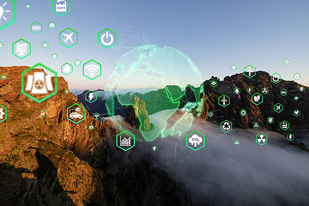istock Reduce CO2 emissions to limit climate change and global warming. Co2 text in bubbles with forest.carbon dioxide CO2 molecules. Low greenhouse gas levels, decarbonize, net zero carbon dioxide footprint 2236794319