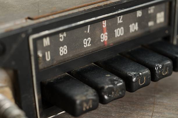 istock Vintage Car Radio Tuner with Frequency Scale 2236795669