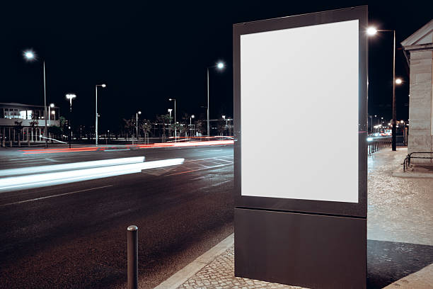 istock Night city billboard mockup 2236795740