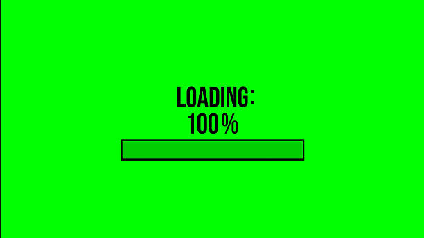 Colorful and Pastel Colored Loading Progress Bar Animation Background stock video 4K stock photo