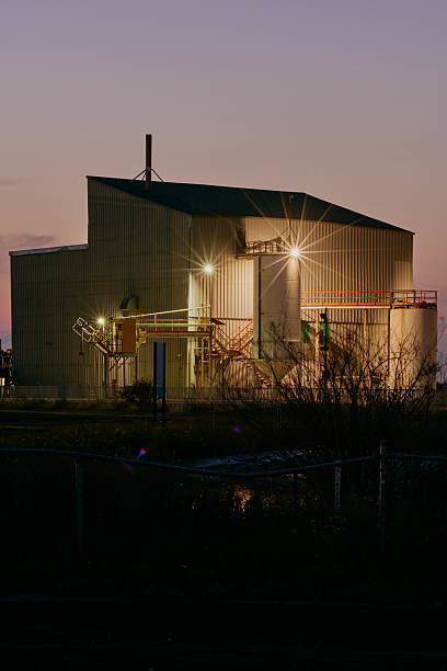 istock Grain Silo Facility at Night in Saskatchewan 2236803935